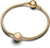 Pandora Charm Engravable Sparkling Button pozłacany Podgląd zdjęcia produktu 4