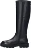 A studio shot of a black leather boot. Produktbild-Vorschau
