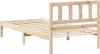 vidaXL Bettrahmen mit Kopfteil Braun 100 x 200 cm Massives Produktbild-Vorschau 6