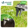 VOUNOT® Unkrautstecher Gardena mit Handgabel, langem Stiel Produktbild-Vorschau 2