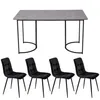 A dining table and four chairs set. Produktbild-Vorschau