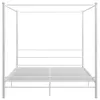 vidaXL Himmelbett Weiß Metall 180x200 cm Produktbild-Vorschau 3