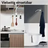 DEKAZIA® 4 Schwarze Haken zum Kleben - Matt Klebehaken  Produktbild-Vorschau 4