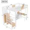 Merax  Detská poschodová posteľ 90 x 200 cm s písacím Náhľad obrázku produktu 6