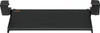 A black under-desk keyboard tray with two side supports, shown from a front-facing angle on a white background. Produktbild-Vorschau