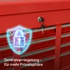 Carrello da officina AREBOS rosso | 9 scomparti, cuscinetti Anteprima dell’immagine prodotto 7