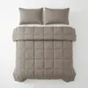 Primaviera Deluxe Lazy Kussensloop Percale 2Pack Taupe Productafbeelding-voorbeeld 2