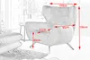 KAWOLA Sessel CHARME Hochlehnsessel Cord cremeweiß Produktbild-Vorschau 5