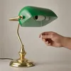 Relaxdays Bankerlampe mit Zugschalter, grüner Schirm, Produktbild-Vorschau 5