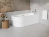 BESCO AVITA Eckbadewanne 180x75 RECHTS Weiß Set mit Acrylschürze, Füßen, Ablaufgarnitur & GRATIS Han Produktbild-Vorschau