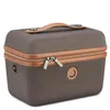 A brown Delsey Chatelet Air 2.0 Tote Beauty Case with tan leather accents and a handle. Produktbild-Vorschau