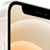 A close-up view of the top corner of a white iPhone 12, showing the notch and side button. Podgląd zdjęcia produktu