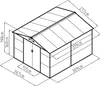 Zahradní domek G21 GAH 884 - 277 x 319 cm, hnědý Náhled obrázku produktu 7