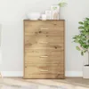 vidaXL Kredens dębowy Artisan 60 x 31 x 84 cm materiał Podgląd zdjęcia produktu 1