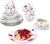 18pcs Service à café Marie Porcelaine 6 personnes Tasses Voir les images du produit 2