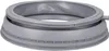 A gray rubber door seal for a front-loading washing machine. Produktbild-Vorschau