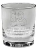 Mr. & Mrs. Panda Whiskyglas Pinguine trösten - Transparent Produktbild-Vorschau 1