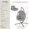 tectake® Hängesessel 100x97x201cm höhenverstellbar 160 kg Produktbild-Vorschau 5