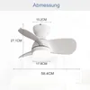 Sofucor Kleinventilator mit Licht, Fernbedienung, DC, 58cm, Produktbild-Vorschau 2