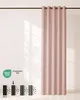 Vorhang Amber Blickdicht HOOMstyle 140x270cm - Ösen - Rosa Produktbild-Vorschau 2