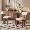 Lot de 2 chaises de salle à manger, dossier cylindrique Voir les images du produit 2