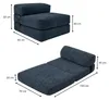 Schlafsessel 70x190 cm dunkelblau Produktbild-Vorschau 4