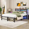 MODFU letto in metallo 120x200 struttura letto con 2 porte Anteprima dell’immagine prodotto 1