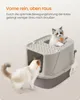 Feandrea Katzenklo groß XXL, Katzentoilette mit Deckel, mit Produktbild-Vorschau 8