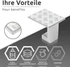 ECENCE 2x Handtuchhaken ohne Bohren selbstklebend gebürstet Produktbild-Vorschau 6