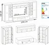 High Vysoká nástěnná skříňka obývací sestava dub Sonoma Náhled obrázku produktu 6