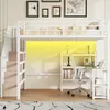 Merax Etagenbett 140x200cm, Hochbett Mit Schreibtisch, Produktbild-Vorschau 2