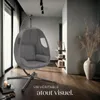Fauteuil suspendu ANIKA avec cadre et coussin 160kg - gris Voir les images du produit 9