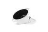 A white pot with a black speckled interior and lid, shown on a white background. Anteprima dell’immagine prodotto
