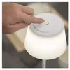 LED stolní lampa KATIE, nabíjecí, bílá Náhled obrázku produktu