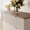 Geriffelte Kommode NAVANI 90 cm mit 3 Schubladen Produktbild-Vorschau 3