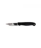 A black-handled peeler with a silver blade is shown against a white background. Anteprima dell’immagine prodotto