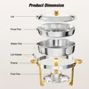 WARMOUNTS Chafing Dish Buffet Set 4er, 5 QT (ca. 4,7 L) Produktbild-Vorschau 10