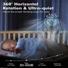 8000-mAh tragbarer Ventilator mit Nachtlicht und flexiblem Produktbild-Vorschau 6