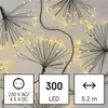 LED světelný řetěz – svítící trsy, nano, 5,2 m, vnitřní, teplá bílá, časovač Produktbild-Vorschau