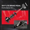 Exploded view of a brake pedal performance kit with inset showing the assembled product. Náhled obrázku produktu