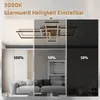 ZMH LED Deckenleuchte Deckenlampe Wohnzimmer 3000K Holz Produktbild-Vorschau 4