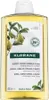 A bottle of Klorane shampoo with a label showing ingredients and product details. Podgląd zdjęcia produktu
