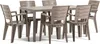 Set de salle à manger d'extérieur avec table rectangulaire Voir les images du produit 1