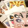 Oblique Unique Tiger Gesicht Sticker Set Tiergesicht Produktbild-Vorschau 6