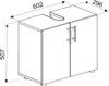 Mobile lavabo in legno | Armadio bagno | Dimensioni: H. 51 Anteprima dell’immagine prodotto 7