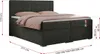 Boxspringbett, Doppelbett, Polsterbett mit Kopfstütze, Produktbild-Vorschau 6