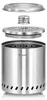BBQ-Toro Edelstahl Feuerstelle raucharm, Silber, Ø 22 x (H) Produktbild-Vorschau 4