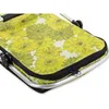 A close-up view of a picnic basket with a yellow floral pattern. Produktbild-Vorschau