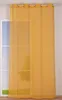 Ösengardine Leinenoptik uni senfgelb 140x260cm Produktbild-Vorschau 5