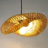 BRUGIA S malá závěsná stropní lampa boho styl E27 bambusová Náhled obrázku produktu 3